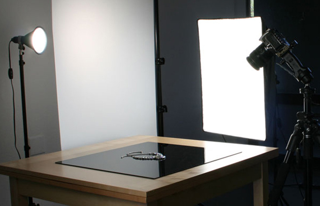 jewelry photography setup